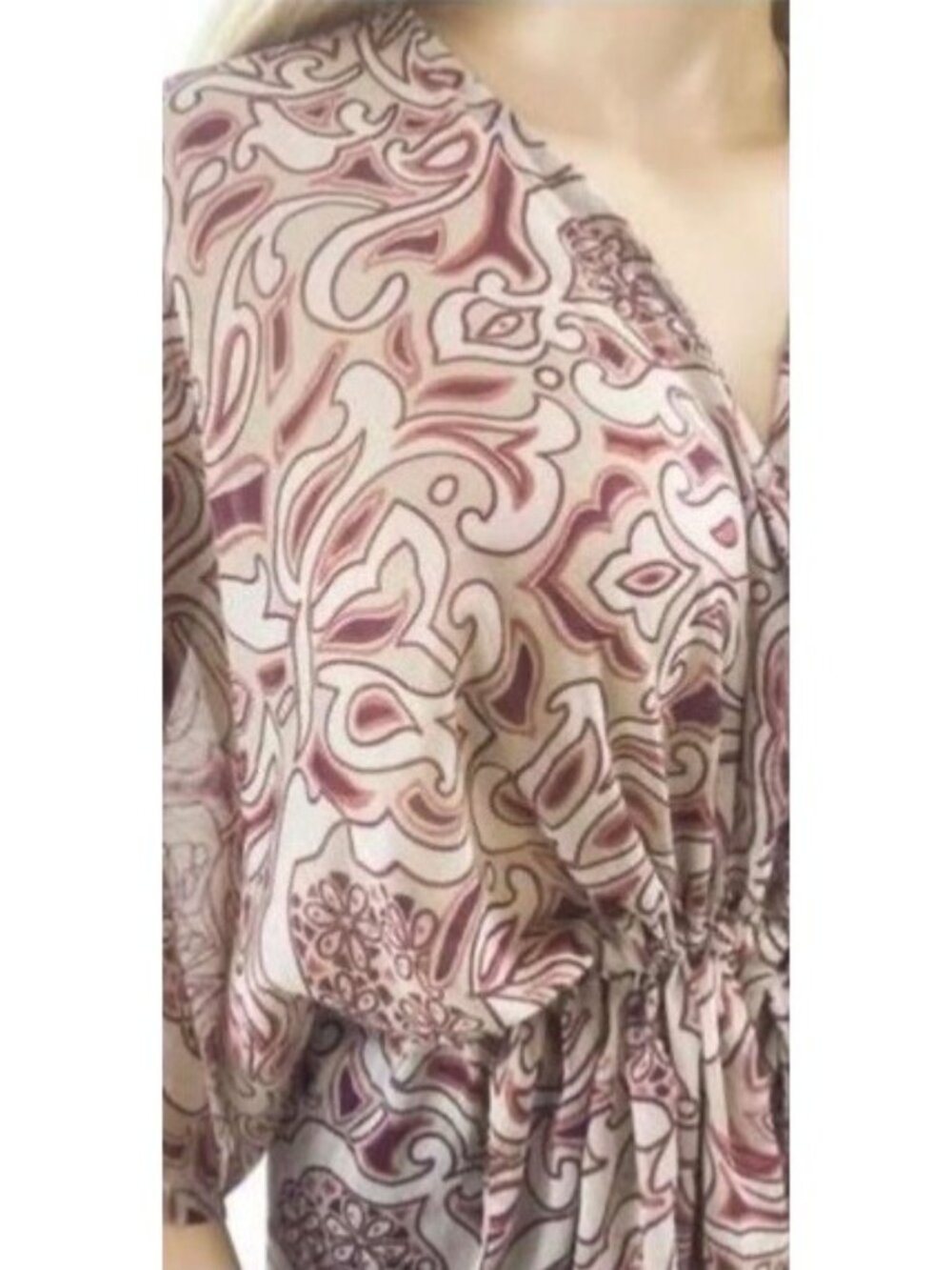 Bloomingdale’s x Willow & Clay Tie Front Flutter Sleeve Sheer Top| Coquette Boho - Picture 3 of 8